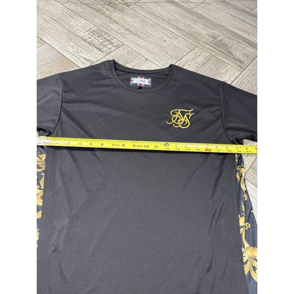 Mens Siksilk Sik Silk T-Shirt Designer Logo Crew Neck Gym Shirt - Picture 6 of 7